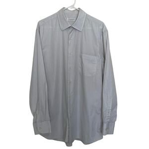 Luciano Ceccarelli | Italy Made Windowpane Checker Long Sl Shirt 16.5 34-35